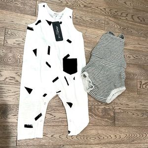 Duo of darling baby rompers